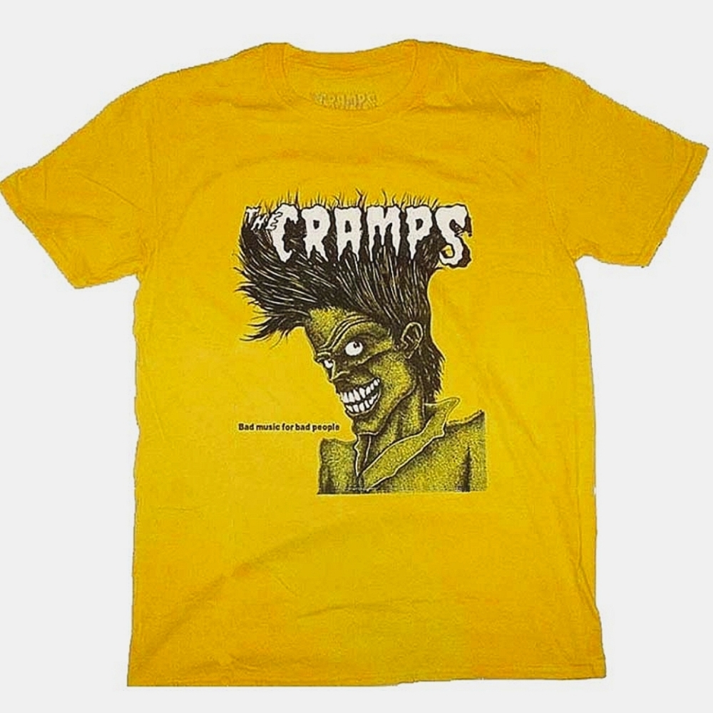 The Cramps Bad Music for Bad People Yellow Shirt